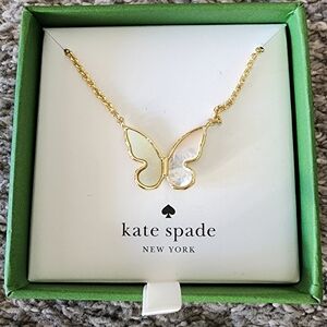 Kate Spade butterfly stud earrings, Mother of Pearl & gold, All a Flutter NIB!